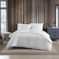 Violet Linen French Solid Waffle Pattern Bedding Duvet Cover Set