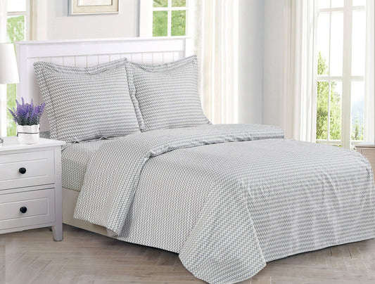 French Multi Waves Pattern Bedding Duvet Cover Set