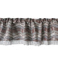 Indiana Chenille Zig Zag Chevron Pattern Decorative Window Treatment Rod Pocket Curtain Straight Valance