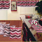 Indiana Chenille Zig Zag Chevron Pattern Decorative Table Runner