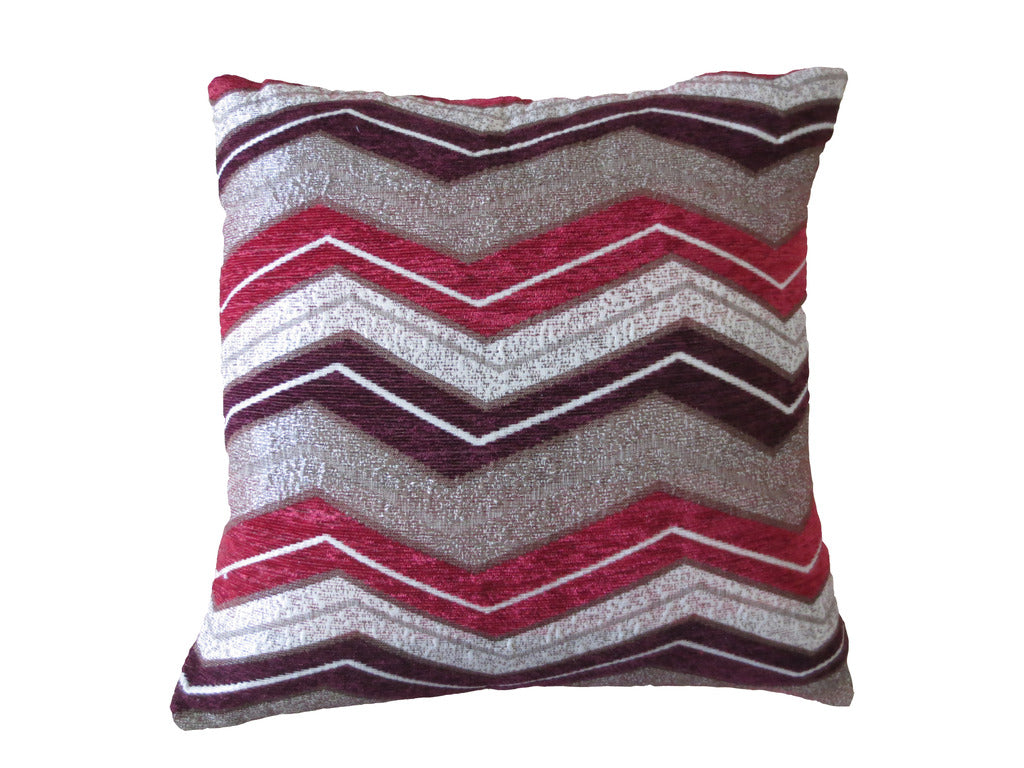 Indiana Chenille Zig Zag Chevron Pattern Decorative Accent Throw Pillow