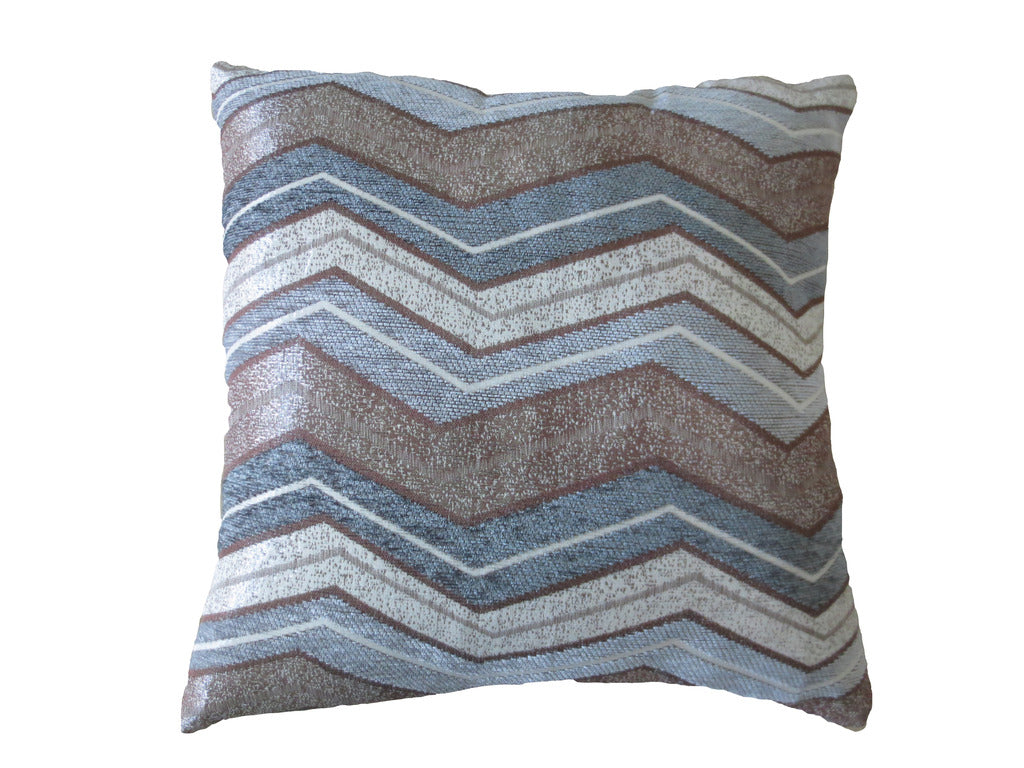 Indiana Chenille Zig Zag Chevron Pattern Decorative Accent Throw Pillow