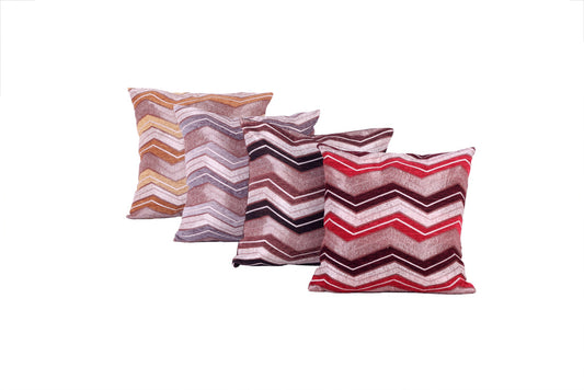Indiana Chenille Zig Zag Chevron Pattern Decorative Accent Throw Pillow Cover