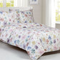 Violet Linen French Vintage Daisy Wildflower Pattern Bedding Duvet Cover Set