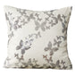 Violet Linen Butterfly Pattern Decorative Accent Throw Pillow Cover