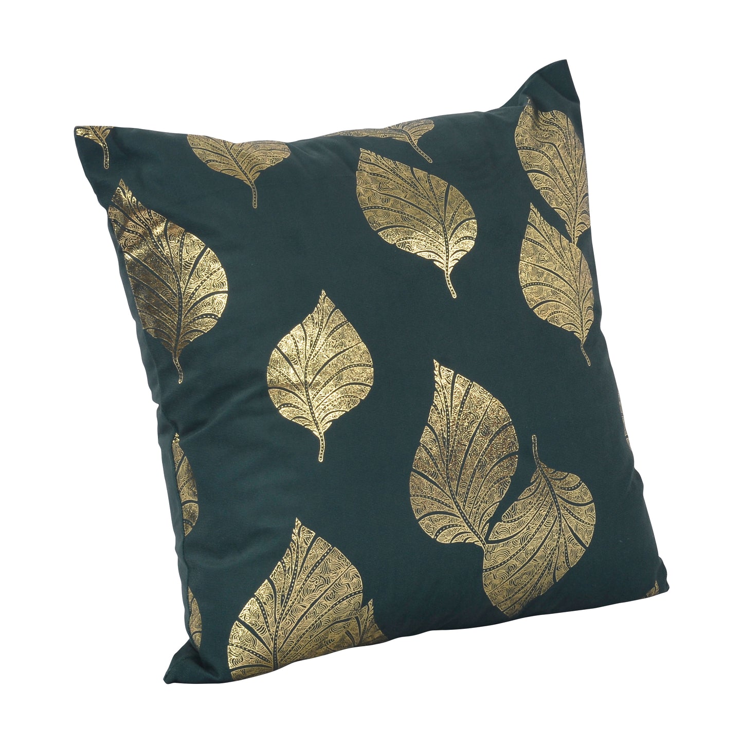 Violet Linen Seasonal Xmas Christmas Holiday Leaves Pattern Decorative Accent Throw Pillow