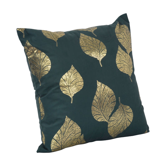 Violet Linen Seasonal Xmas Christmas Holiday Leaves Pattern Decorative Accent Throw Pillow