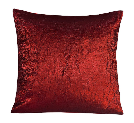 Violet Linen Silky Solid Crushed Pattern Decorative Accent Throw Pillow Cover