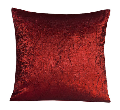 Violet Linen Silky Solid Crushed Pattern Decorative Accent Throw Pillow