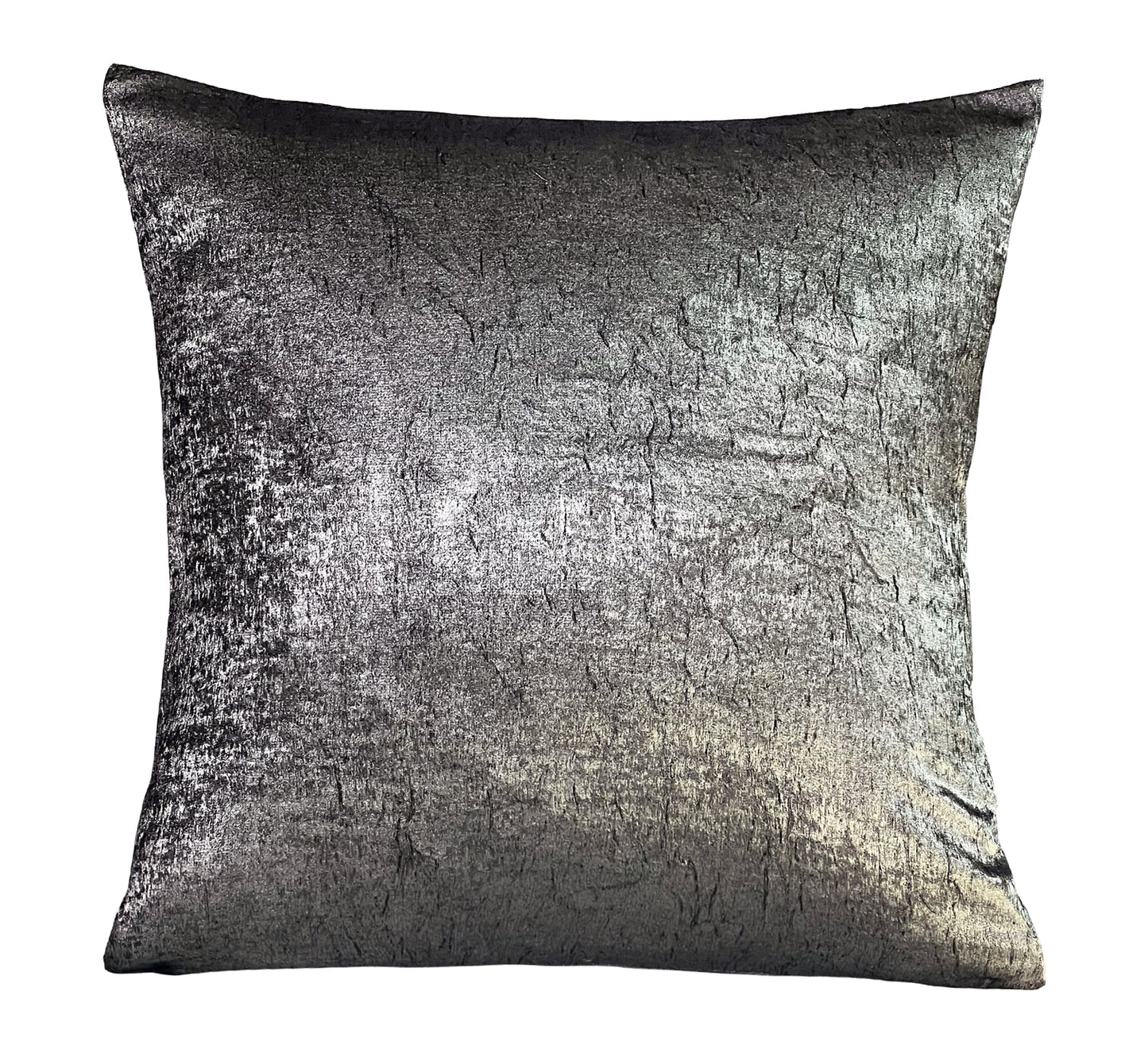 Violet Linen Silky Solid Crushed Pattern Decorative Accent Throw Pillow