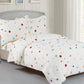 Violet Linen French Dotty Colorful Polka Dots Pattern Bedding Duvet Cover Set
