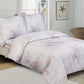 Violet Linen French Bouquet Pattern Bedding Duvet Cover Set