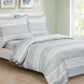 Violet Linen French Exquisite Stripes Pattern Bedding Duvet Cover Set