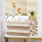 Violet Linen Majestic Stripe Pattern Hand Towels Set of Two