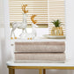 Violet Linen Majestic Stripe Pattern Hand Towels Set of Two