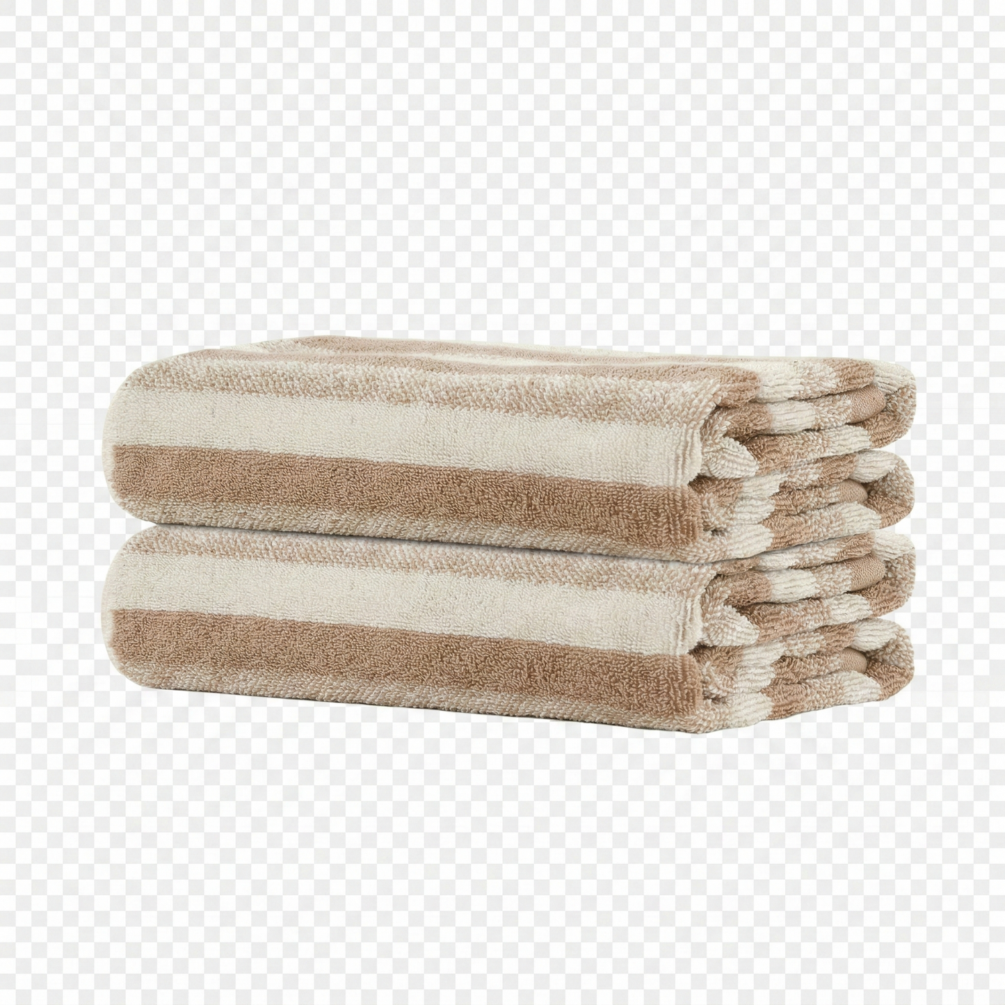 Violet Linen Majestic Stripe Pattern Hand Towels Set of Two