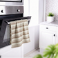 Violet Linen Majestic Stripe Pattern Hand Towels Set of Two