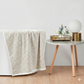Violet Linen Versailles Herringbone Chevron Leaf Pattern Hand Towels Set of Two