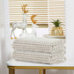 Violet Linen Versailles Herringbone Chevron Leaf Pattern Hand Towels Set of Two