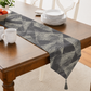 Violet Linen Pacifica Geometric Pattern Decorative Table Runner