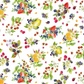 European Floral Botanical Berries Fruits Strawberry Pattern Tablecloths