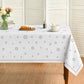 Violet Linen Daisy Eyelet Vintage Cutwork Pattern Tablecloths