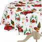 Seasonal Xmas Christmas Holiday European Attraction Frosty Delights Snowman Trucks Pattern Tablecloths