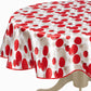 Violet Linen European Seasonal Xmas Christmas Holiday Circular Pattern Tablecloths