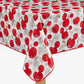 Violet Linen European Seasonal Xmas Christmas Holiday Circular Pattern Tablecloths