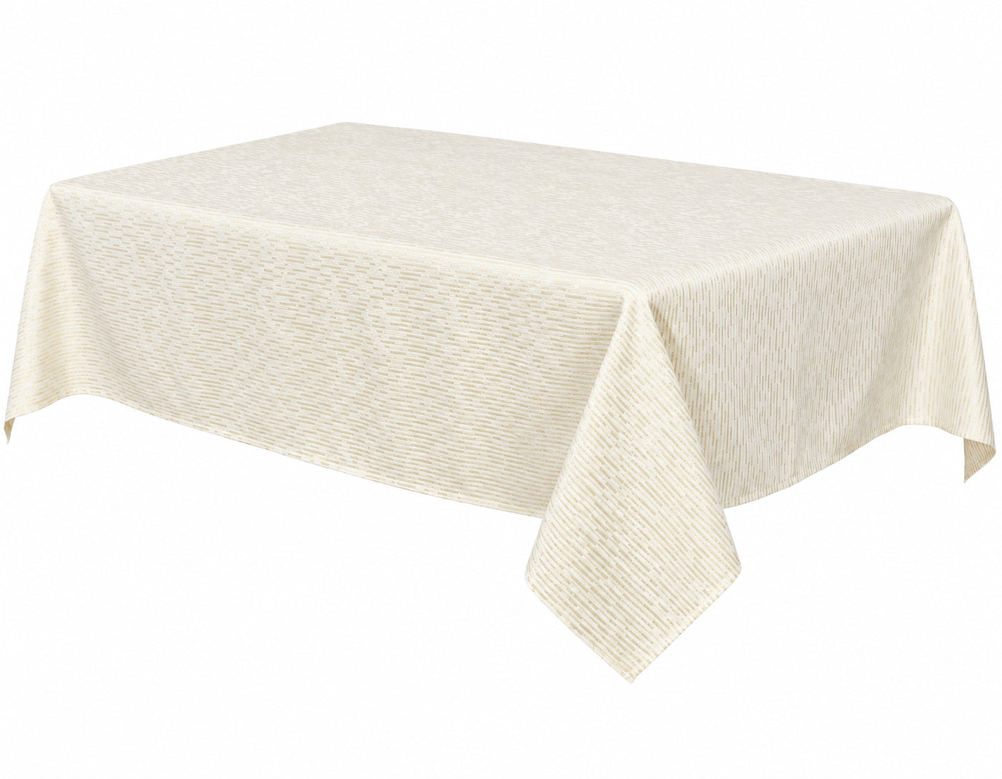 Violet Linen Seasonal Xmas Christmas Holiday Glowing Two-Tone Striped Pattern Tablecloths