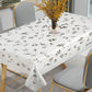 Lisbon Silver Floral Metallic Pattern Tablecloths
