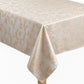 Violet Linen Scroll Floral Pattern Tablecloths