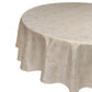 Violet Linen Seasonal Xmas Christmas Holiday Cream Mystique Snowflakes Pattern Tablecloths