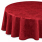 Violet Linen Seasonal Xmas Christmas Holiday Fleur Delis Poinsettia Leaf Pattern Tablecloths