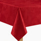 Violet Linen Seasonal Xmas Christmas Holiday Fleur Delis Poinsettia Leaf Pattern Tablecloths