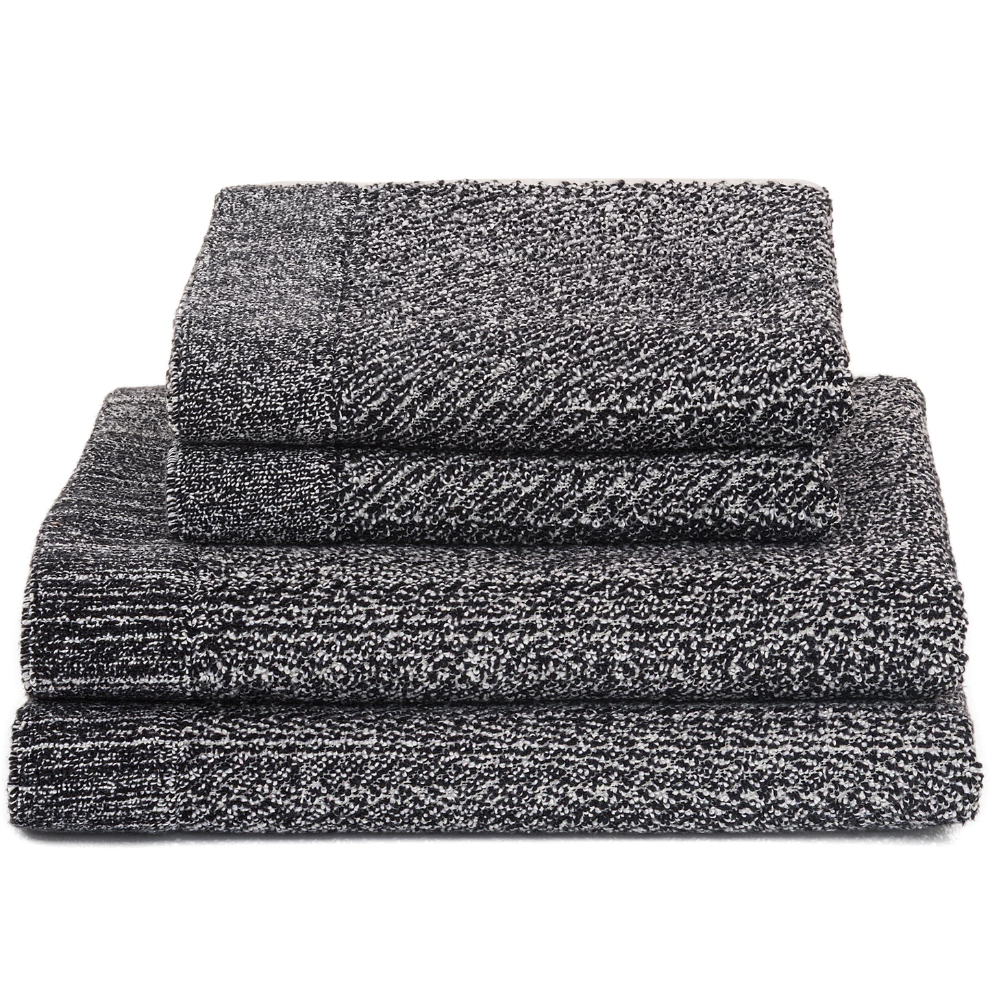 Violet Linen Diagonal Diamond Speckled Plush Pattern 4 Piece Towel Set, 2 Bath Towels 2 Hand Towels