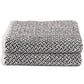 Violet Linen Chevron Abstract Geometric Pattern Bath Towels Set of Two