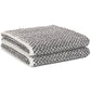 Violet Linen Chevron Abstract Geometric Pattern Bath Towels Set of Two