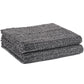Violet Linen Diagonal Diamond Speckled Plush Pattern Bath Towels Set of Two