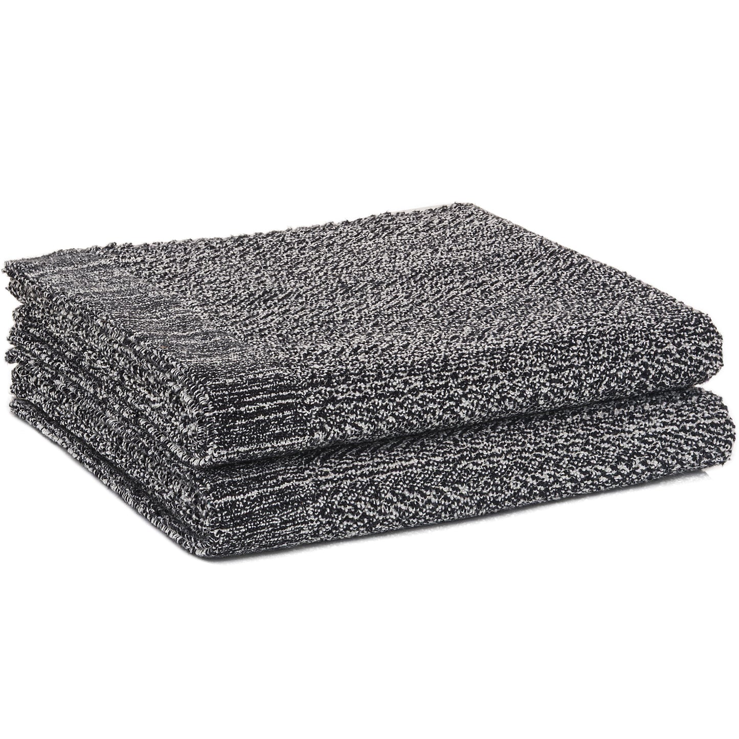Violet Linen Diagonal Diamond Speckled Plush Pattern Bath Towels Set of Two