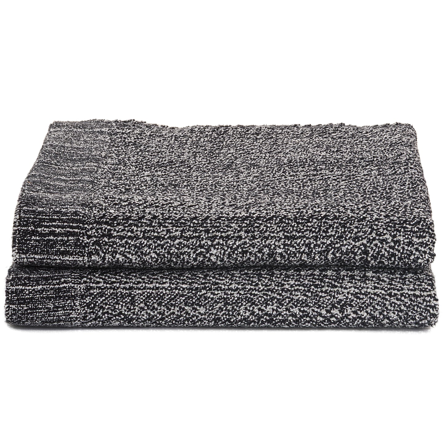 Violet Linen Diagonal Diamond Speckled Plush Pattern Bath Towels Set of Two