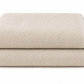 Violet Linen Exquisite Squisita Champagne Plush Terry Pattern Bath Towel Sheets Set of Two