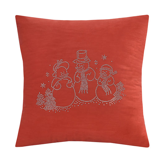 Seasonal Xmas Christmas Holiday Glowing Pattern Decorative Accent Throw Pillow Cover
