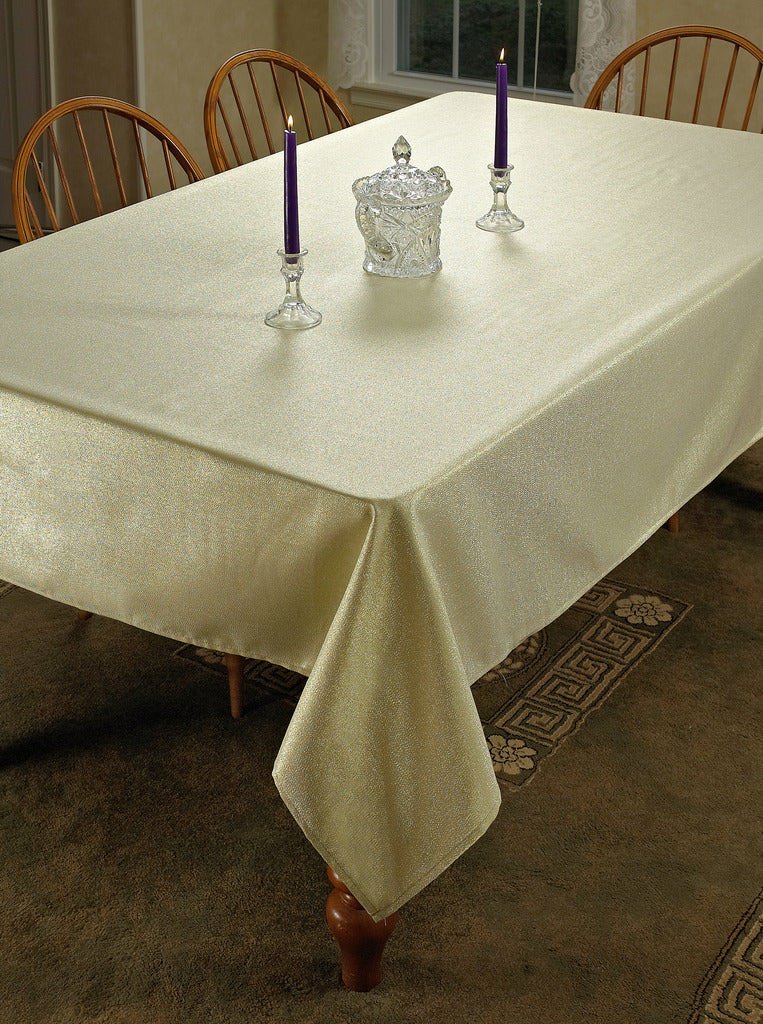 Solid Liner Tablecloth White 52" X 70" Oblong / Rectangle