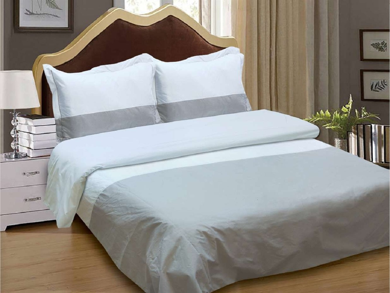 French Hotel Border Pattern Bedding Duvet Cover Set