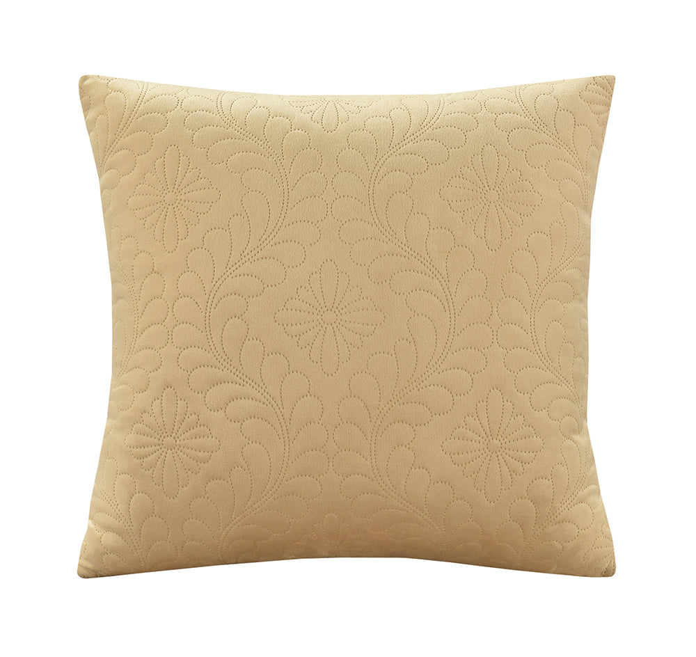 Mosaic Quilted Damask Pattern Decorative Accent Throw Pillow Cover