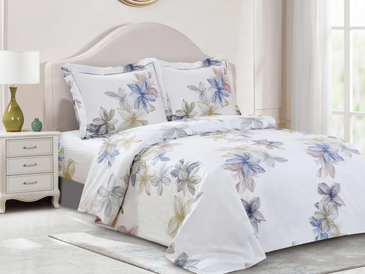 French Floral Botanical Pattern Bedding Duvet Cover Set