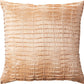 Silky Pleated Satin Pattern Decorative Accent Throw Pillow