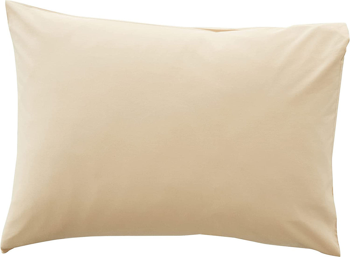 Violet Linen Luxury 100% Cotton Sateen Pillowcase - Hypoallergenic, Breathable, Extra Soft - Set of 2, Gold