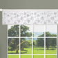 Merce Floral Patern Decorative Window Treatment Rod Pocket Curtain Straight Valance